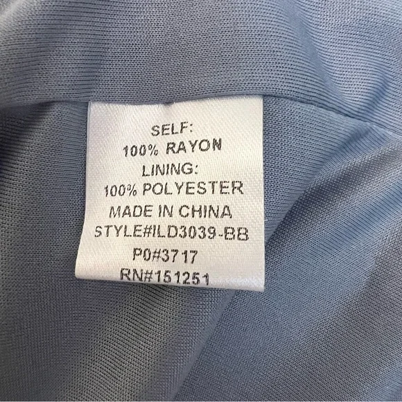 Baltic Born Lainey Smocked Swiss Dot Midi Dress Dusty Blue Medium NWT Feminine - Picture 6 of 6